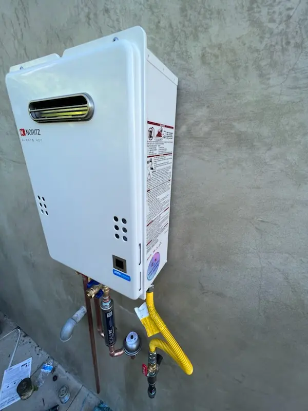 Tankless water heater installation for Cedarwood Cove homes